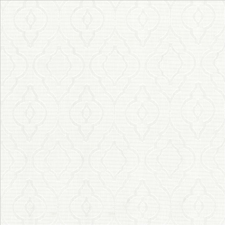 Cassius White by Kasmir Designer Fabric 5157 100% Polyester
 CHINA Not Tested </p><p>Repeat: Horizontal: 9 inches and Vertical: 15 inches 118 - Swanky Fabrics -