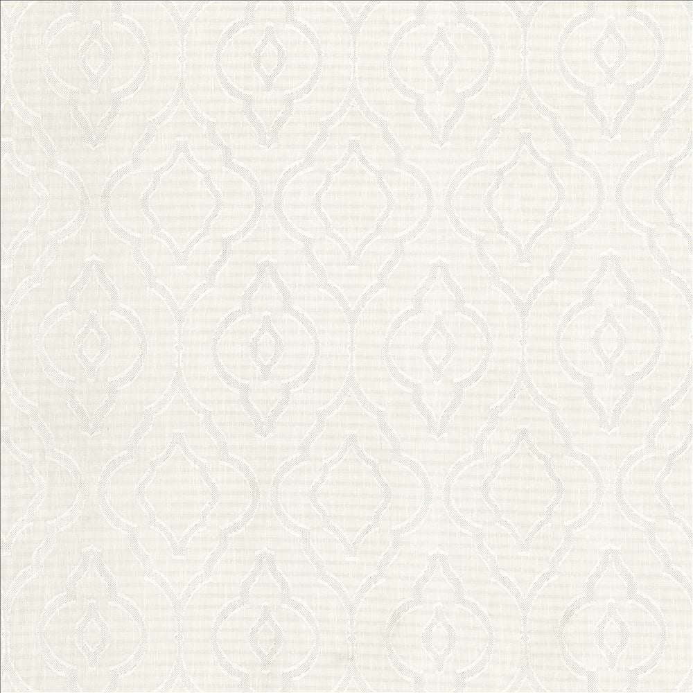 Cassius White by Kasmir Designer Fabric 5157 100% Polyester
 CHINA </p><p>Repeat: Horizontal: 9 inches and Vertical: 15 inches 118 - 120 - Swanky Fabrics -