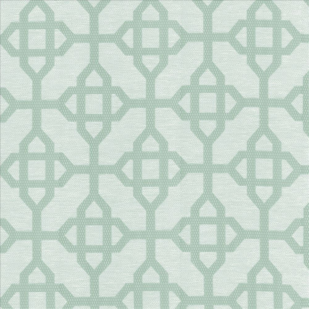 Cavetto Aqua by Kasmir Designer Fabric 5114 66% Polyester
34% Cotton
 INDIA </p><p>Repeat: Horizontal: 6 6/8 inches and Vertical: 7 inches 54 - Swanky Fabrics -