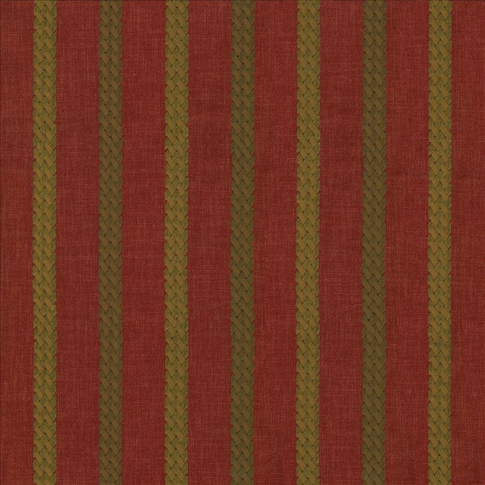 Celtic Stripe Crimson by Kasmir Designer Fabric 1443 100% Polyester
Embroidery
100% Rayon
 INDIA </p><p>Repeat: Horizontal: 4 2/8 inches and Vertical: 4/8 inches 51 - 55 - Swanky Fabrics -