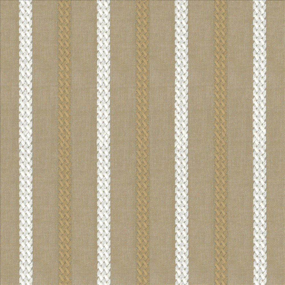 Celtic Stripe Taupe by Kasmir Designer Fabric 1443 100% Polyester
Embroidery
100% Rayon
 INDIA </p><p>Repeat: Horizontal: 4 2/8 inches and Vertical: 4/8 inches 51 - 55 - Swanky Fabrics -