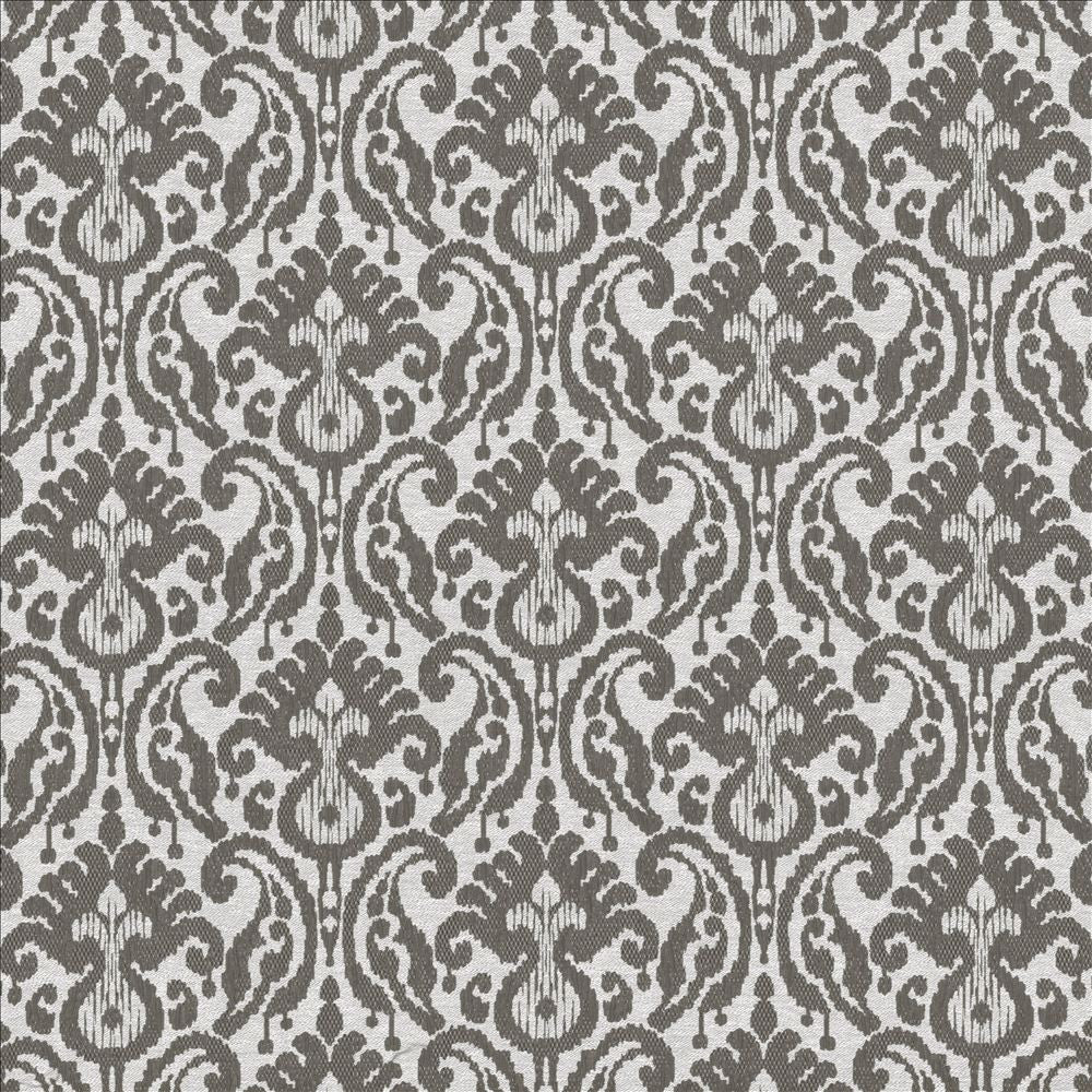 Chaibasa Slate by Kasmir Designer Fabric 5113 66% Polyester
34% Cotton
 INDIA 30,000 Martindale Cycles </p><p>Repeat: Horizontal: 13 4/8 inches and Vertical: 12 4/8 inches 53 - Swanky Fabrics -