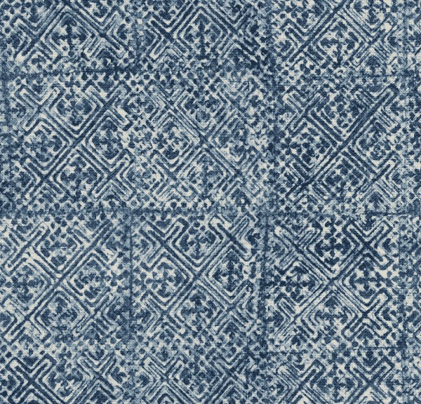 Chapman Marine by Roth & Tompkins Fabric - Cotton, Viscose, Linen - India - 15,001-30,000 double rubs - V: 11.5"  H: 27.75" - 54" - Fabric Carolina -