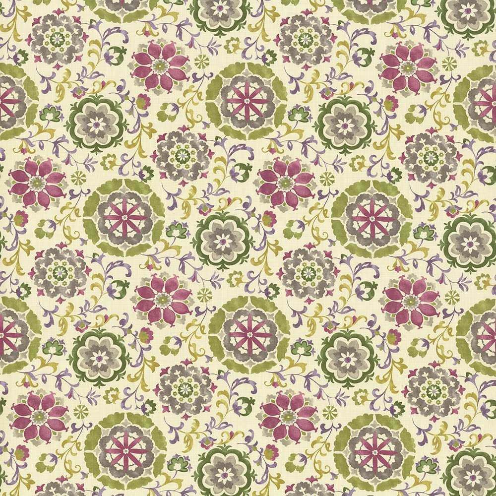 Chappell Garden Clover by Kasmir Designer Fabric See sample 100% Cotton
 INDONESIA 15,000 Wyzenbeek Double Rubs </p><p>Repeat: Horizontal: 27 inches and Vertical: 27 inches 54 - Swanky Fabrics -
