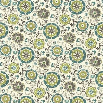 Chappell Garden Oasis by Kasmir Designer Fabric 1436 100% Cotton INDONESIA 15,000 Wyzenbeek Double Rubs H: 27 inches, V: 27 inches 54 - 55 - Swanky Fabrics - Kasmir