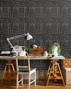 Mind The Gap Wallpaper CHATEAU Anthracite Premium Wallpaper (WP20025)