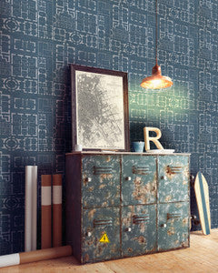 Mind The Gap Wallpaper CHATEAU Bleu Wallpaper (WP20026)