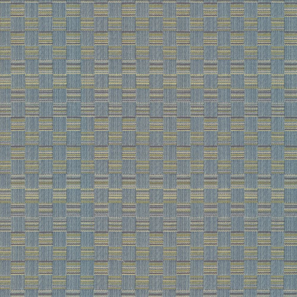 Check This Out Sea by Kasmir Designer Fabric 5089 55% Polyester 45% Rayon CHINA 55,000 Wyzenbeek Double Rubs Horizontal: 1 inches and Vertical: 3 inches 55 - Swanky Fabrics -