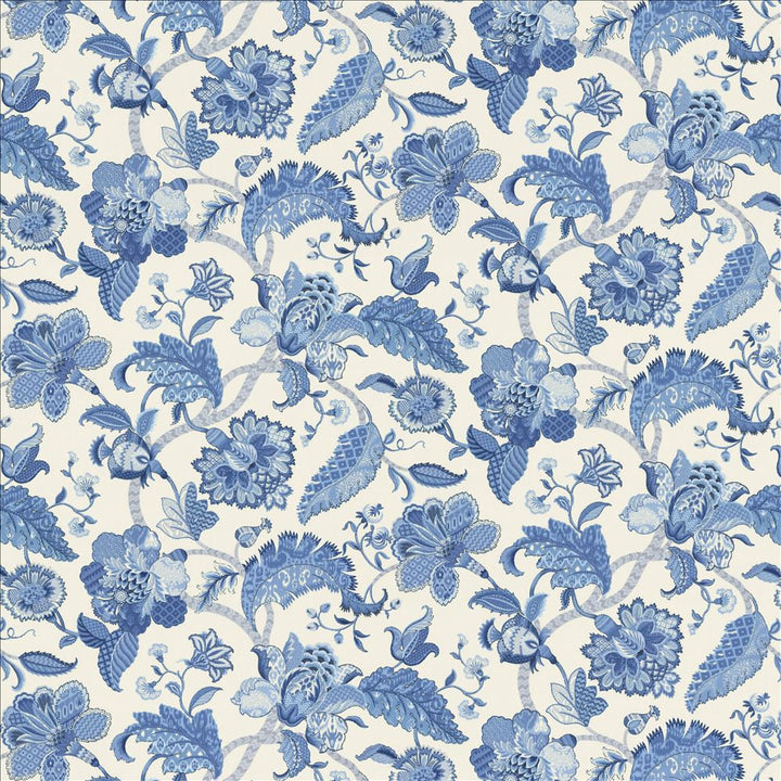 Chelsea Floral Marina by Kasmir Designer Fabric 1467 100% Cotton
 USA 15,000 Wyzenbeek Double Rubs </p><p>Repeat: Horizontal: 54 inches and Vertical: 26 6/8 inches 54 - Swanky Fabrics -