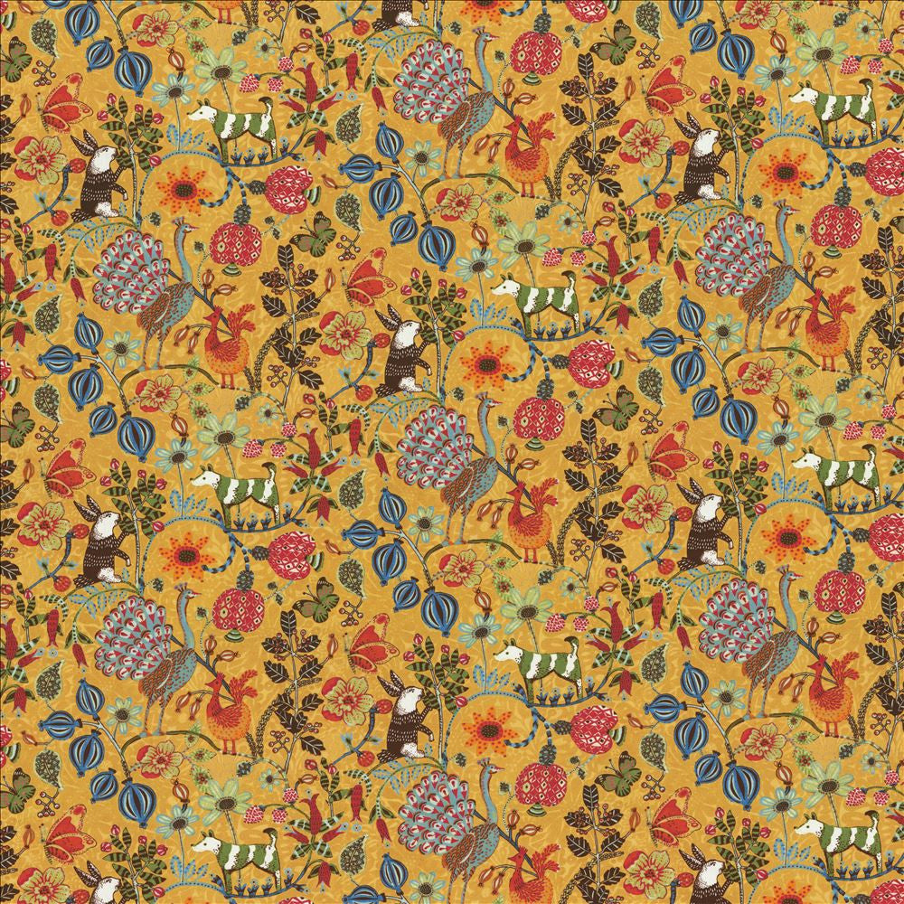 Chessford Gold by Kasmir Designer Fabric 1468 100% Cotton
 INDIA 15,000 Wyzenbeek Double Rubs </p><p>Repeat: Horizontal: 27 3/8 inches and Vertical: 16 5/8 inches 54 - Swanky Fabrics -