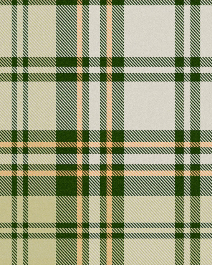 Chesterfield Plaid Juniper Wallpaper by Mind the Gap Designer Wallpaper WOODSTOCK '69 LIFESTYLE COLLECTION Satin Matte Made in Europe Paste the wall 1 roll x 20.5 x 10.9 yards - Swanky Fabrics -