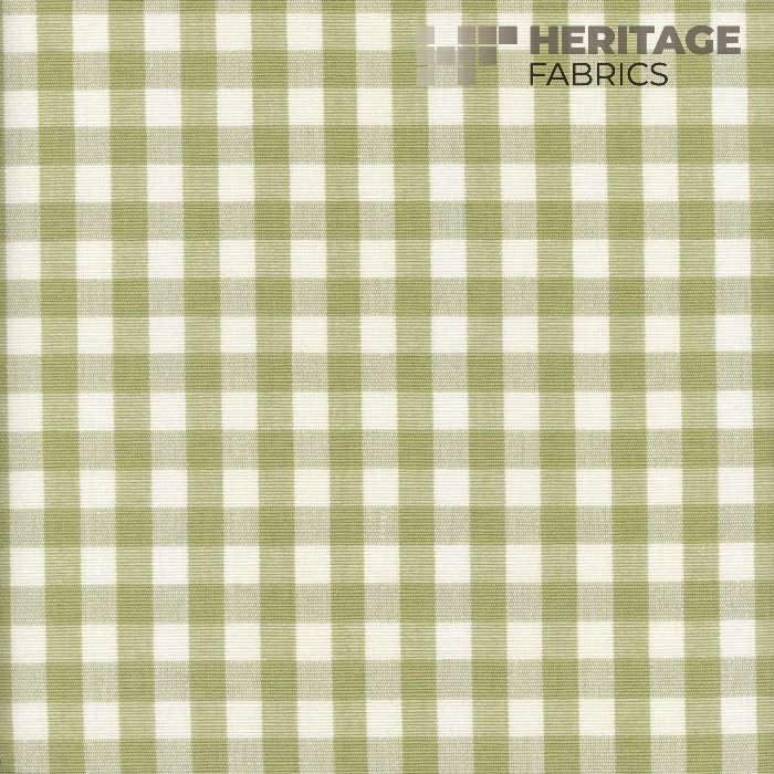 Chester Sagegrass by Heritage Designer Fabric - 100% Cotton India 9,000 Horizontal: 0.75" and Vertical: 0.75" 54" - Swanky Fabrics -