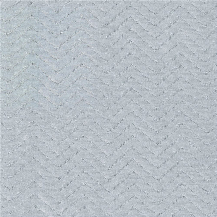 Chevreau Chevron Sky  by Kasmir Designer Fabric 5097 100% Polyester
 CHINA 60,000 Wyzenbeek Double Rubs Horizontal: 1 2/8 inches and Vertical: 2/8 inches 56  - Swanky Fabrics -