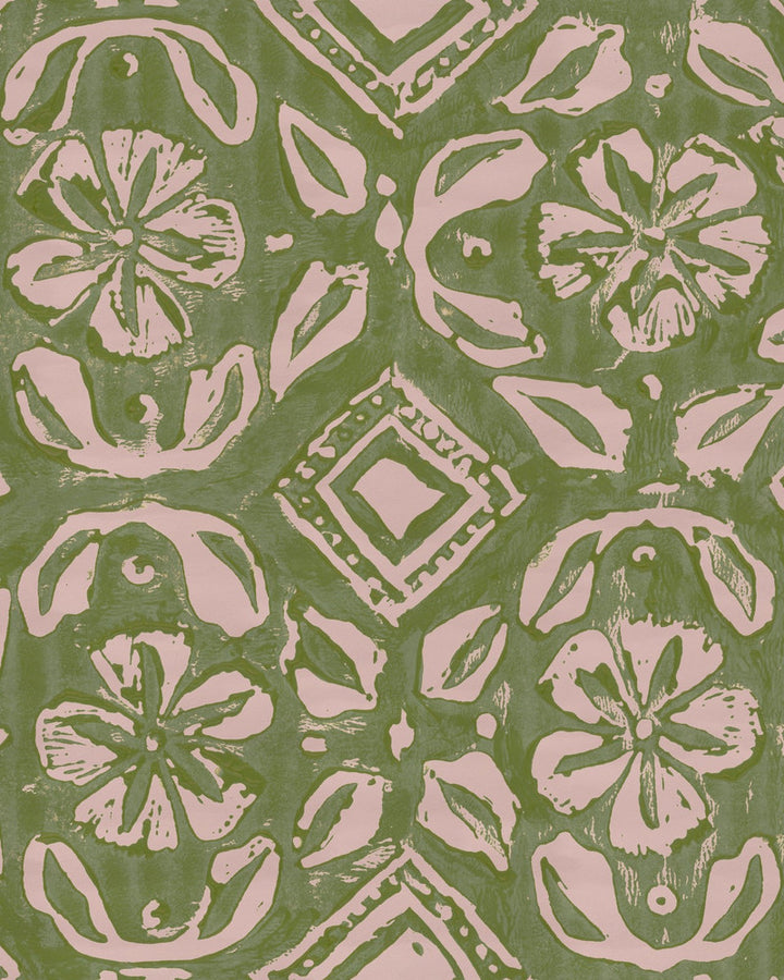 Chimney Cake Apple Wallpaper by Mind the Gap Designer Wallpaper MINNIE KEMP X MINDTHEGAP Non-woven Made in Europe Paste the wall 1 roll x 20.47 x 9.8 yards - Swanky Fabrics -