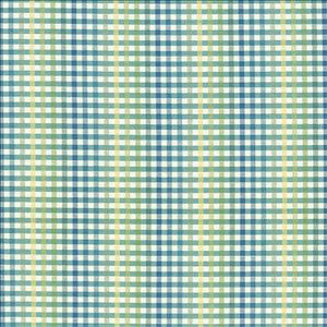 Chloe Check Cabana Blue by Kasmir Designer Fabric