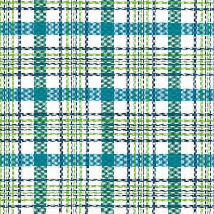 Cicero Plaid Isle Waters by Kasmir Designer Fabric 5072 100% Cotton
 INDIA 30,000 Wyzenbeek Double Rubs </p><p>Repeat: Horizontal: 3 inches and Vertical: 3 inches 54 - Swanky Fabrics -