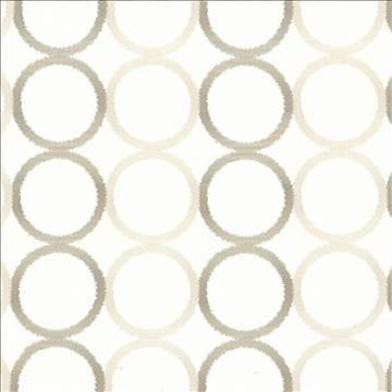 Circle Around Oyster by Kasmir Designer Fabric 1433 75% Polyester 25% Viscose Embroidery Contents 100% Viscose INDIA Not Tested H: 18 3/8 inches, V: 9 4/8 inches 51 - Swanky Fabrics - Kasmir