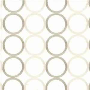 Circle Around Oyster by Kasmir Designer Fabric