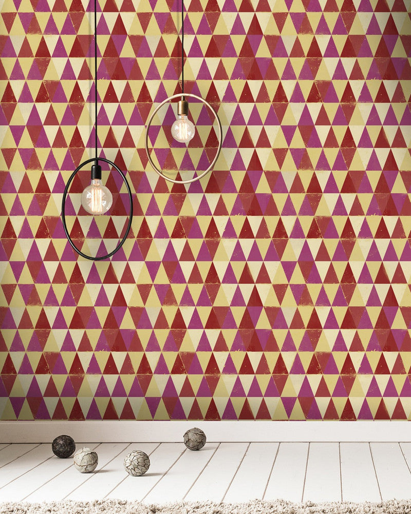 Mind The Gap Wallpaper CIRCUS PATTERN Premium Wallpaper (WP20006) | WP20006 | WALLPAPER DESIGNER COLLECTION | 3 rolls x 20.5 x 118.1 in | 0.52m / 20.5in | 3m / 118in | 4.65mp | 52cm / 20.5in | Pink, Red, Yellow | Non-woven | Paste the wall | 3-rolls in a box | Fabric Carolina | https://www.fabriccarolina.com/
