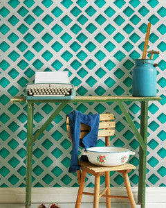 Mind The Gap Wallpaper CONCRETE PATCH Turquoise Premium Wallpaper (WP20056)