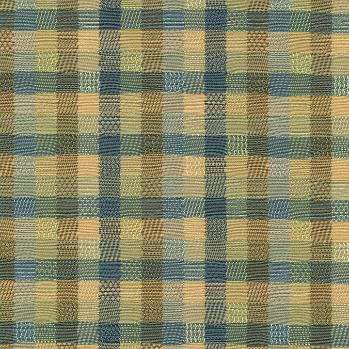 Confetti Check Island by Kasmir Designer Fabric 1372 51% Cotton 49% Polyester TAIWAN 25,000 Wyzenbeek Double Rubs Horizontal: 3 3/8 inches and Vertical: 6 6/8 inches 54 - Swanky Fabrics -