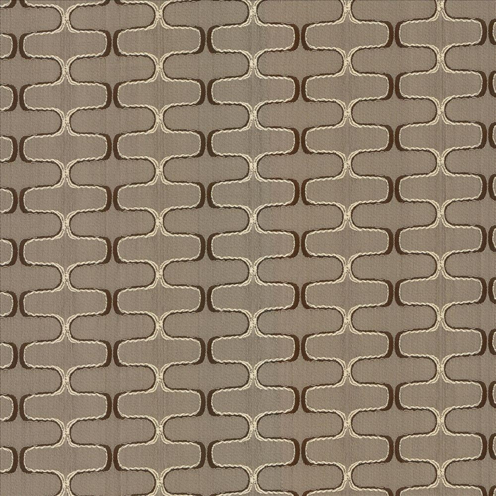 Conga Line Mocha by Kasmir Designer Fabric 5084 100% Polyester
 CHINA 30,000 Martindale Cycles </p><p>Repeat: Horizontal: 2 inches and Vertical: 1 inches 56 - Swanky Fabrics -