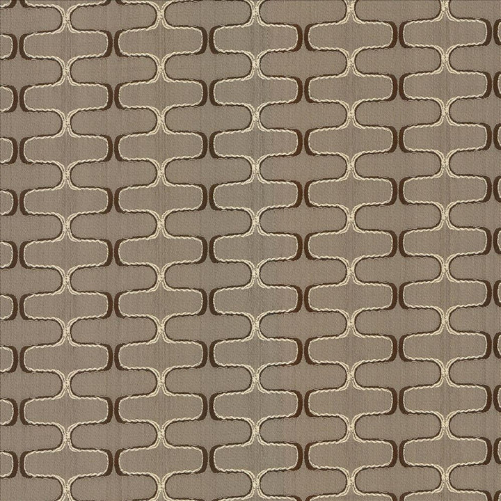 Conga Line Mocha by Kasmir Designer Fabric 5084 100% Polyester
 CHINA 30,000 Martindale Cycles </p><p>Repeat: Horizontal: 2 inches and Vertical: 1 inches 56 - Swanky Fabrics -