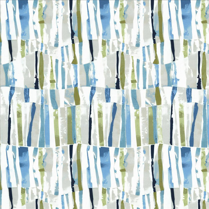 Contempo Stripe Aqua by Kasmir Designer Fabric 5081 100% Cotton
 INDIA 3,000 Wyzenbeek Double Rubs </p><p>Repeat: Horizontal: 13 4/8 inches and Vertical: 25 inches 54 - Swanky Fabrics -