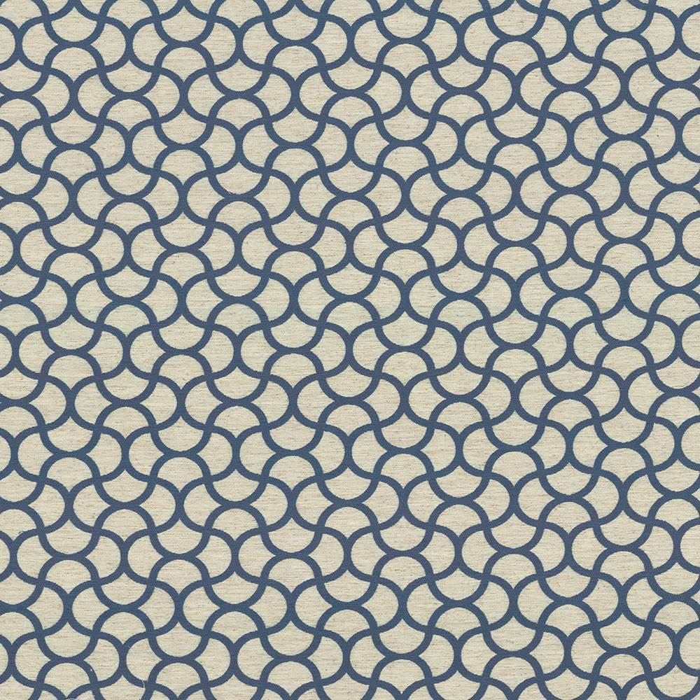 Coolrain Sea by Kasmir Designer Fabric 1441 82% Polyester
18% Linen
 CHINA </p><p>Repeat: Horizontal: 4 6/8 inches and Vertical: 4 6/8 inches 57 - Swanky Fabrics -