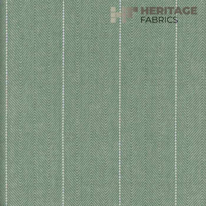 Copley Stripe Thyme by Heritage Designer Fabric - 100% Cotton India 15,000 Horizontal: 2.3" and Vertical: N/A 54" - Swanky Fabrics -