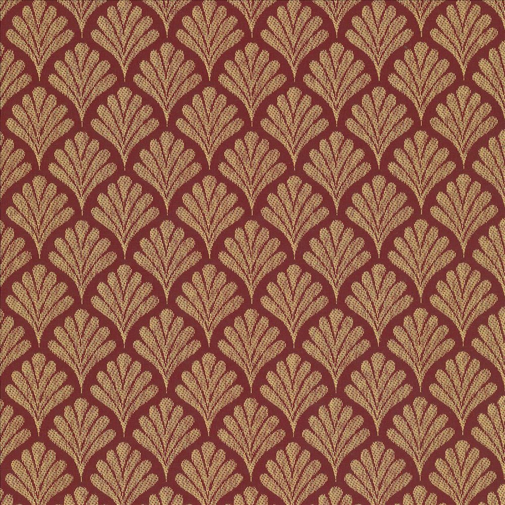 Coquille Red by Kasmir Designer Fabric 5071 100% Polyester
 CHINA 41,000 Wyzenbeek Double Rubs </p><p>Repeat: Horizontal: 2 inches and Vertical: 1 6/8 inches 57 - Swanky Fabrics -