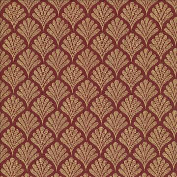 Coquille Red by Kasmir Designer Fabric 5071 100% Polyester CHINA 41,000 Wyzenbeek Double Rubs H: 2 inches, V: 1 6/8 inches 57 - Swanky Fabrics - Kasmir