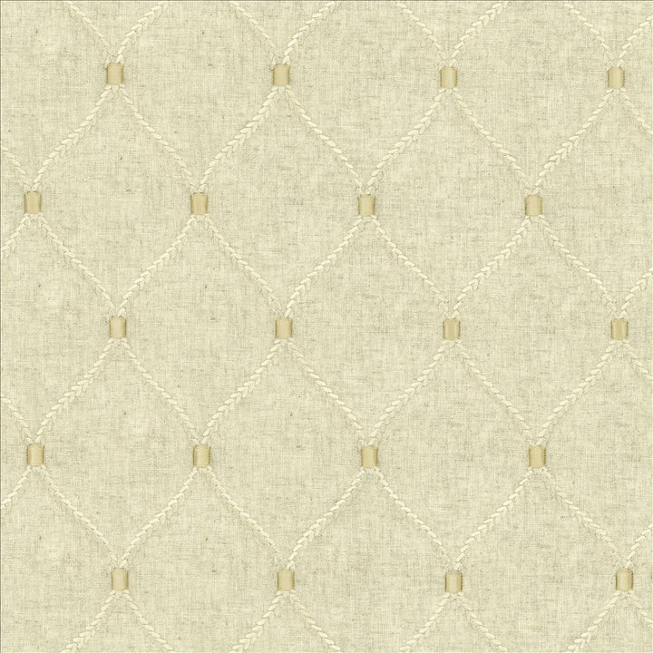 Corset Flax  by Kasmir Designer Fabric 1450 70% Rayon
30% Linen
 INDIA 51,000 Wyzenbeek Double Rubs Horizontal: 4 2/8 inches and Vertical: 6 2/8 inches 54  - Swanky Fabrics -