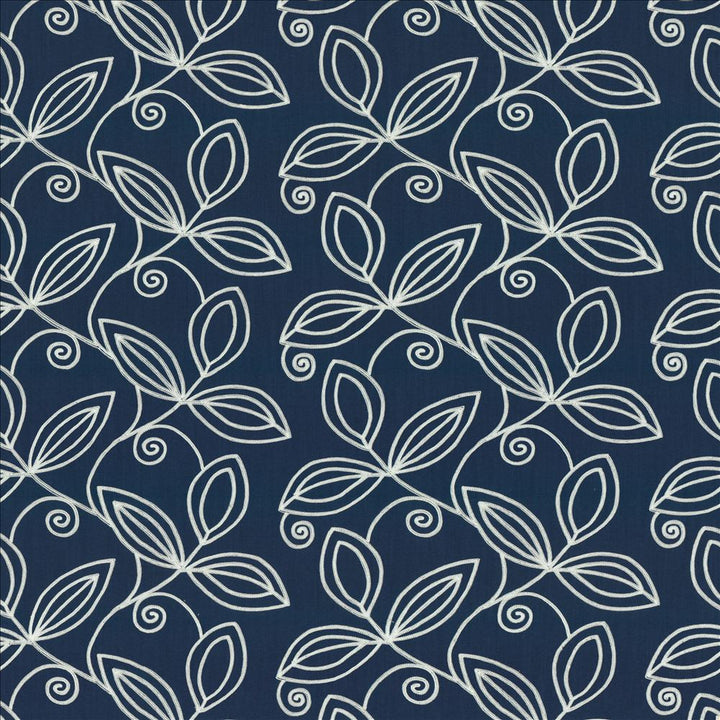 Countryside Indigo  by Kasmir Designer Fabric 1454 100% Polyester
 INDIA Not Tested Horizontal: 18 inches and Vertical: 9 4/8 inches 54  - Swanky Fabrics -