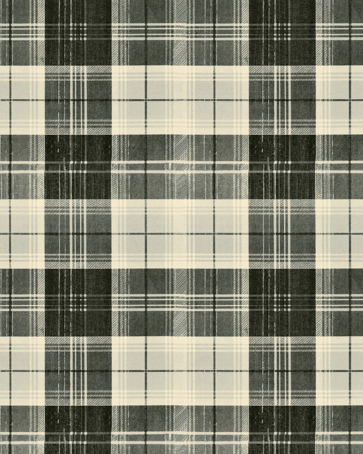 Mind The Gap Wallpaper COUNTRYSIDE PLAID Charcoal Wallpaper (WP30011) | WP30011 | TRANSYLVANIAN ROOTS | 1 roll x 20.5 x 393.7 in | 0.52m / 20.5in | 10m / 393.7in | 5.20mp | 69cm / 27.1in | Charcoal, Grey | Satin Matte | Paste the wall | 1-roll in a box | Fabric Carolina | https://www.fabriccarolina.com/