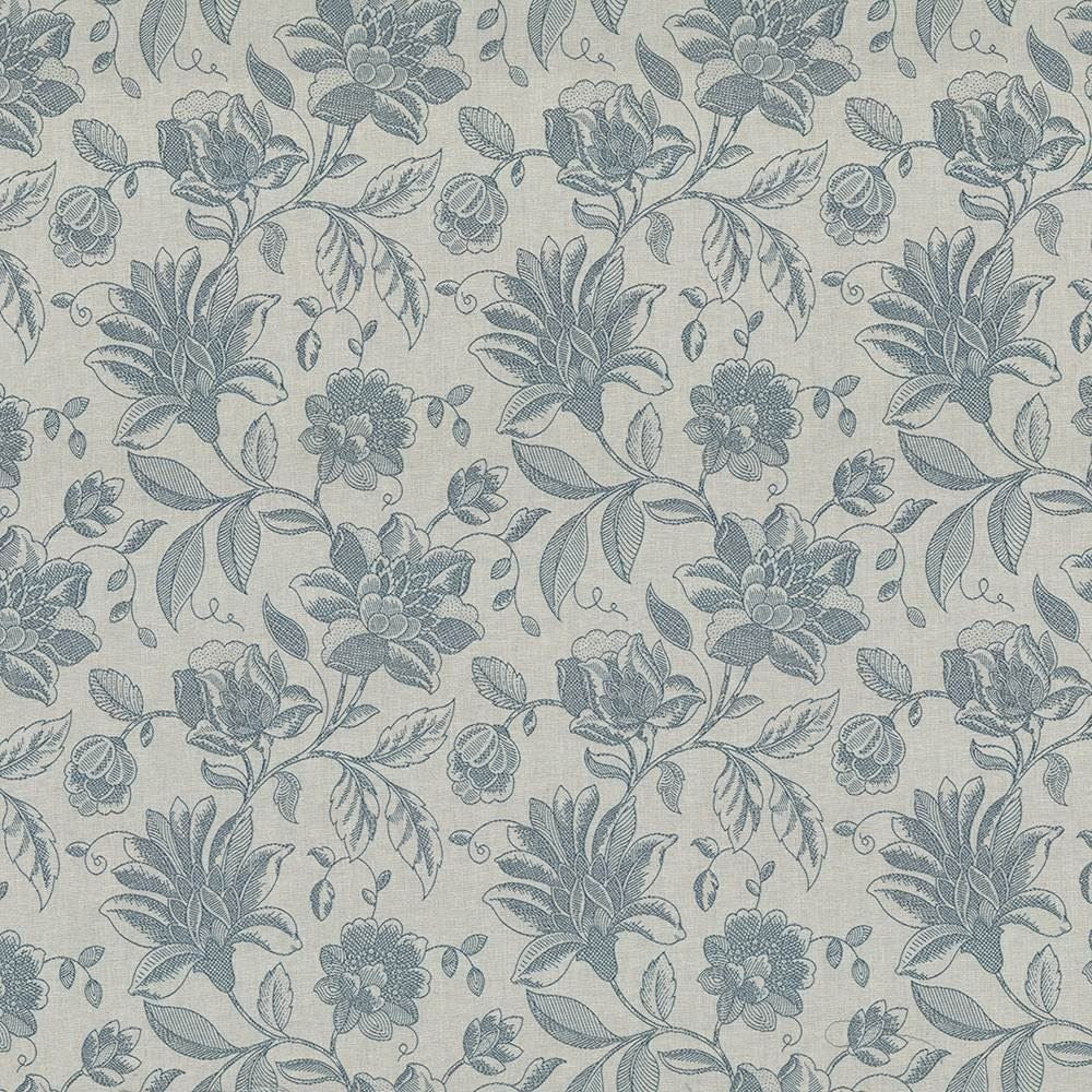 Coventry Floral Robins Egg by Kasmir Designer Fabric See sample 82% Polyester
18% Cotton
 INDIA 13,000 Martindale Cycles </p><p>Repeat: Horizontal: 13 4/8 inches and Vertical: 19 4/8 inches 54 - Swanky Fabrics -