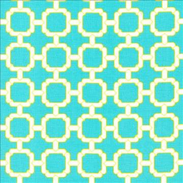 Cozumel Fret Parakeet by Kasmir Designer Fabric 5073 100% Cotton TURKMENISTAN 15,000 Wyzenbeek Double Rubs H: 1 7/8 inches, V: 1 7/8 inches 54 - 55 - Swanky Fabrics - Kasmir