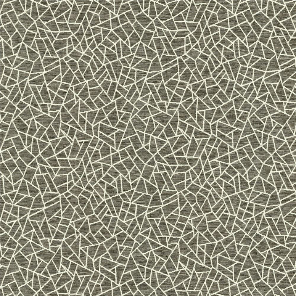 Cracked Glass Pewter by Kasmir Designer Fabric 5144 65% Polyester
35% Cotton
 INDIA </p><p>Repeat: Horizontal: 6 6/8 inches and Vertical: 7 6/8 inches 55 - Swanky Fabrics -