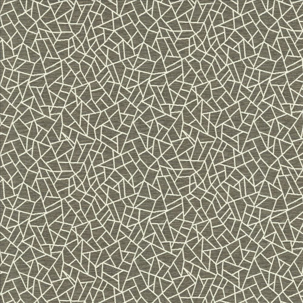 Cracked Glass Pewter by Kasmir Designer Fabric 5144 65% Polyester
35% Cotton
 INDIA 50,000 Wyzenbeek Double Rubs </p><p>Repeat: Horizontal: 6 6/8 inches and Vertical: 7 6/8 inches 55 - Swanky Fabrics -