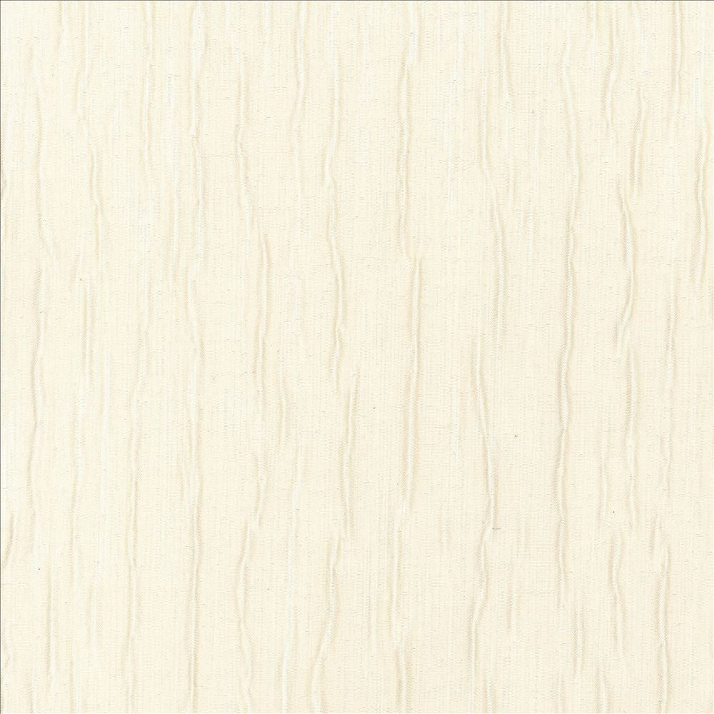 Crinkle Up Ivory by Kasmir Designer Fabric See sample 100% Polyester
 CHINA 15,000 Wyzenbeek Double Rubs </p><p>Repeat: Horizontal: N/A and Vertical: N/A 56 - Swanky Fabrics -