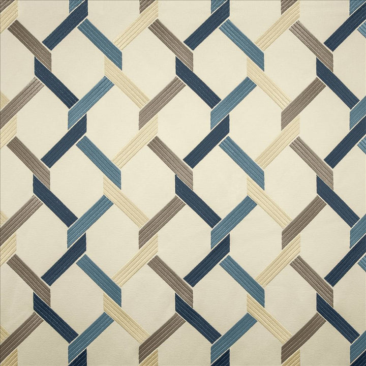 Crosswise Navy by Kasmir Designer Fabric 5143 100% Polyester
 INDIA 30,000 Wyzenbeek Double Rubs </p><p>Repeat: Horizontal: 7 4/8 inches and Vertical: 6 2/8 inches 54 - Swanky Fabrics -