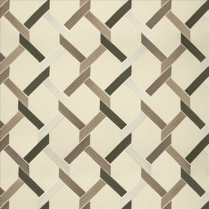Crosswise Silver by Kasmir Designer Fabric 1466 100% Polyester
 INDIA 30,000 Wyzenbeek Double Rubs </p><p>Repeat: Horizontal: 7 4/8 inches and Vertical: 6 2/8 inches 54 - Swanky Fabrics -