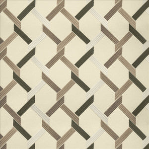 Crosswise Silver by Kasmir Designer Fabric