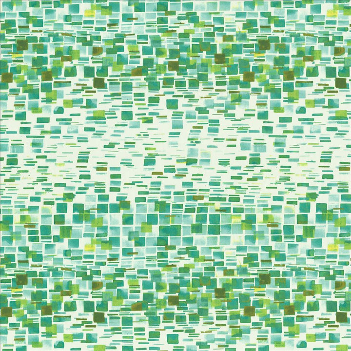 Cubic Green  by Kasmir Designer Fabric 5154 100% Cotton
 SPAIN 51,000 Wyzenbeek Double Rubs Horizontal: 27 inches and Vertical: 27 inches 54  - Swanky Fabrics -