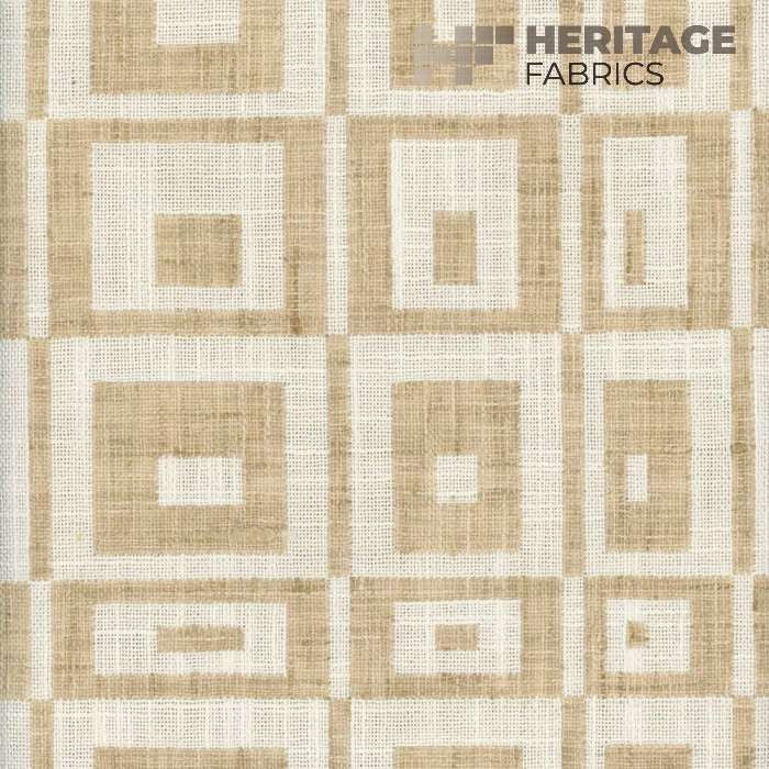 Cubic Whitelinen by Heritage Designer Fabric - 100% Polyester India 9,000 Horizontal: 7.75" and Vertical: 9" 54" - Swanky Fabrics -