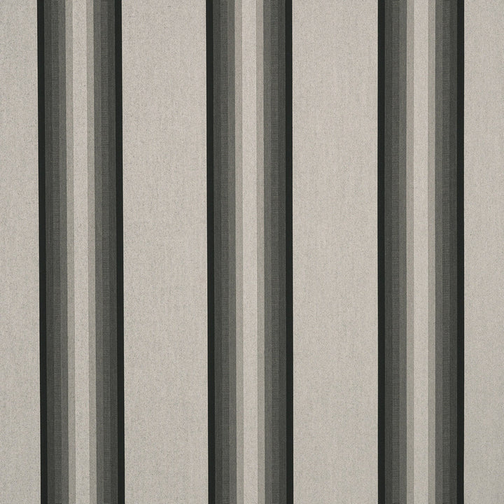 4799 Grey / Black / White by Sunbrella Designer Fabric Sunbrella Awning Stripes 100% SunbrellaÂ® Acrylic USA or Imported 10-Year Horizontal: and Vertical: 46 in. - Swanky Fabrics -