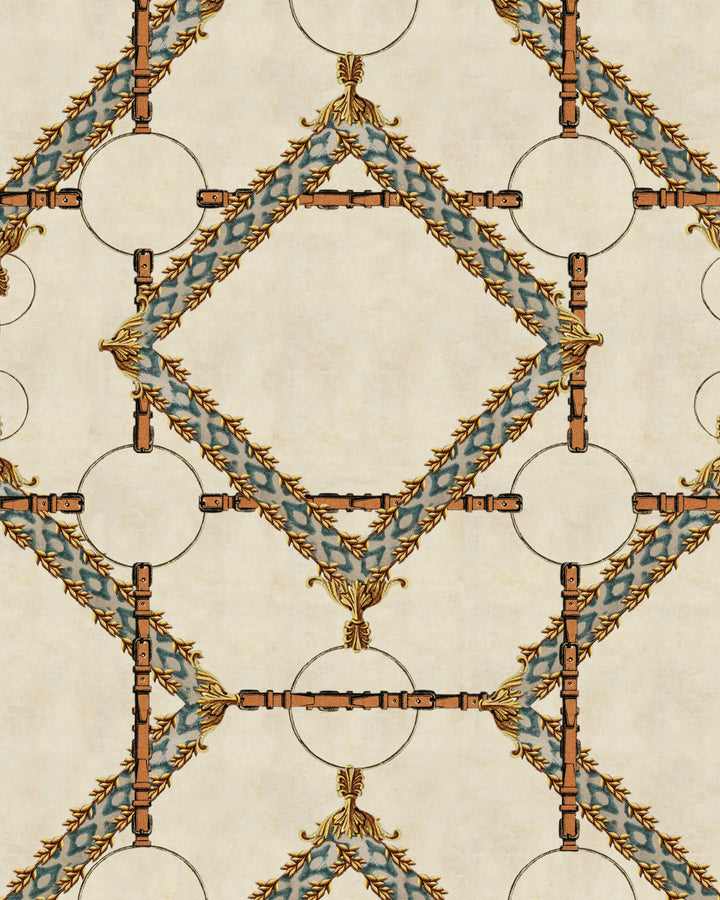Decorative Harness Taupe wallpaper by Mind the Gap (WP30105), swatch