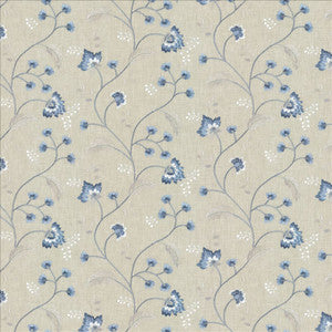 Dandy Floral Cornflower by Kasmir Designer Fabric