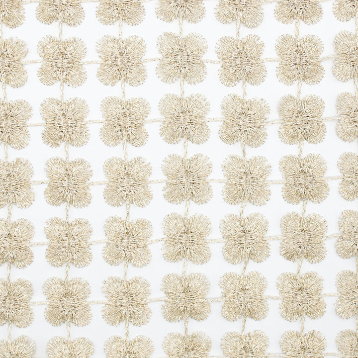 Daphne Cream by Europatex Designer Fabric Daphne & Twinkle 100% Polyester 01.00" H, 01.00" V 110.00 inches - Swanky Fabrics -
