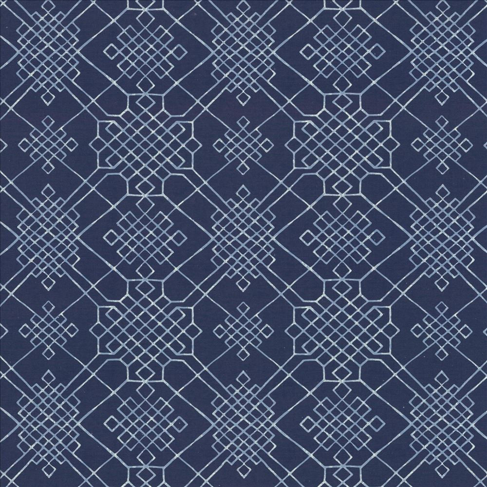 Dara Blue  by Kasmir Designer Fabric 1454 55% Linen
45% Cotton
 CHINA 15,000 Wyzenbeek Double Rubs Horizontal: 13 4/8 inches and Vertical: 13 4/8 inches 54  - Swanky Fabrics -